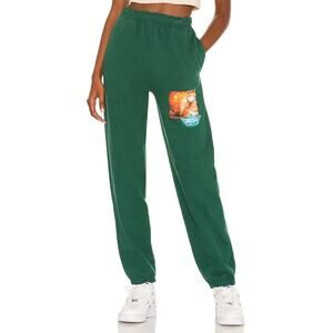 Boys Lie 'Jumping To Conclusions' Green Cotton Sweatpants Size S